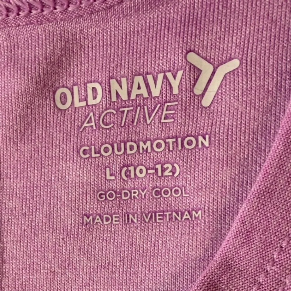 Old Navy Pink Tank Top Active CloudMotion Green Racerback Performance Size L